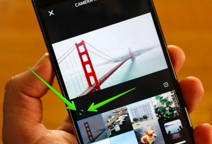 Как выложить фото в инстаграм не обрезая фото